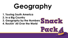 Load image into Gallery viewer, Snack Pack - Geography Green Edition